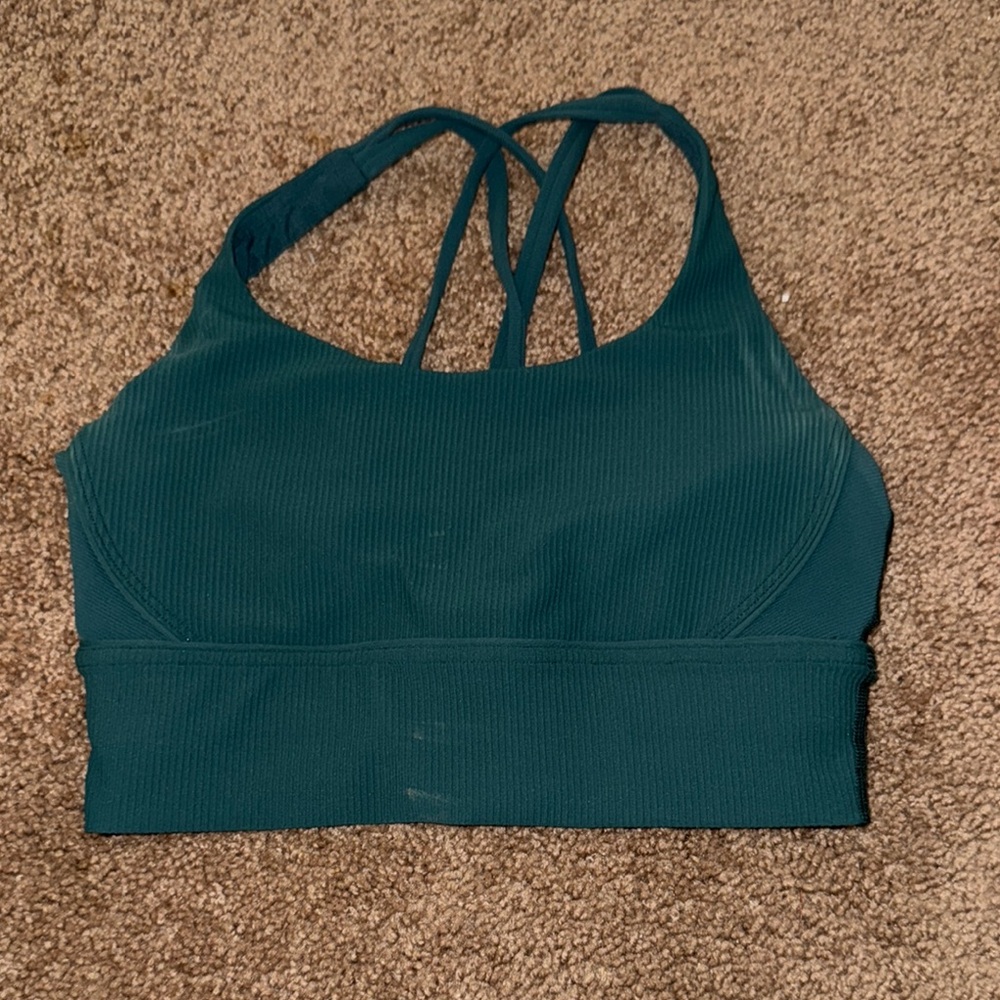 Lululemon Green longline energy bra